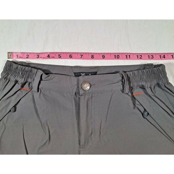 MIER Women's Size 8 Dark Grey Stretchy Hiking Camping Fishing Shorts Quick Dry - Picture 2 of 7